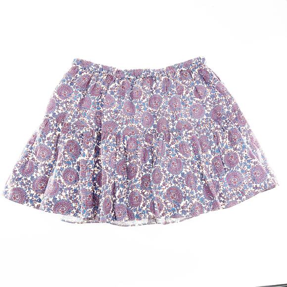 J. Crew Tiered Mini Skirt in Floral Bouquet Linen - Picture 3 of 6